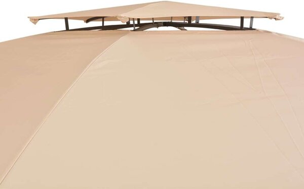 VidaXL Kerti Pavilon - Hatszögletű - 360x265 cm