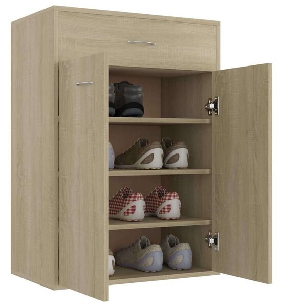 Cipősszekrény Sonoma Tölgy - 60x35x84 cm