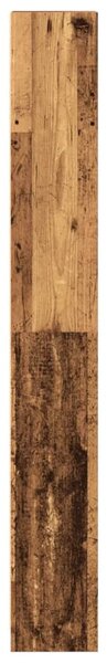 Antik fa színű szerelt fa könyvespolc 40 x 24 x 176 cm