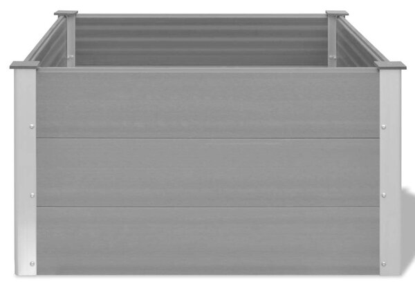 GardenLine WPC Kerti Magaságyás - 100x100x54 cm - Szürke
