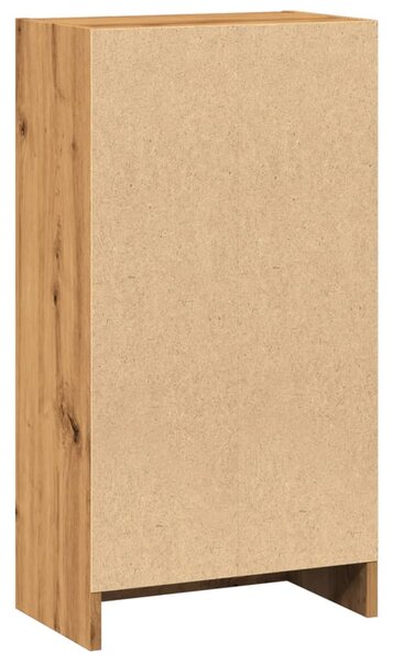 Kézműves tölgy szerelt fa könyvespolc 40 x 24 x 76 cm