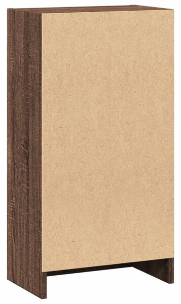 Barna tölgy színű szerelt fa könyvszekrény 40 x 24 x 76 cm