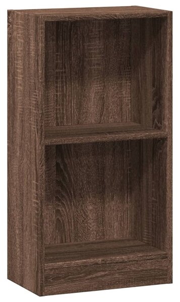 Barna tölgy színű szerelt fa könyvszekrény 40 x 24 x 76 cm