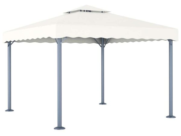 VidaXL Kerti Alumínium Pavilon - 300x300 cm - Krémszínű
