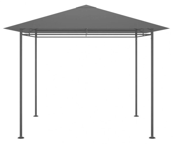 Acél Pavilon - 3x3x2,7m - Antracitszürke - 180g/m²