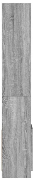 Szürke sonoma szerelt fa magasszekrény 92 x 33 x 180 cm