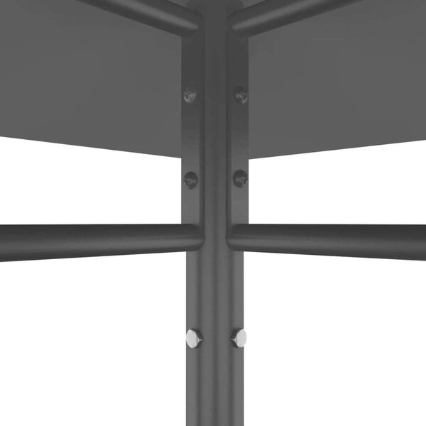 Acél Pavilon - 3x3x2,7m - Antracitszürke - 180g/m²