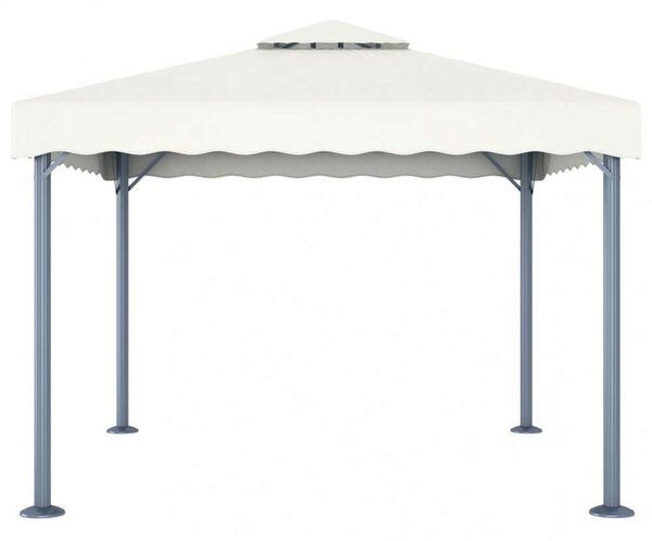 VidaXL Kerti Alumínium Pavilon - 300x300 cm - Krémszínű