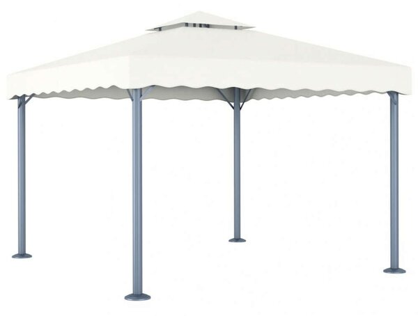 VidaXL Kerti Alumínium Pavilon - 300x300 cm - Krémszínű