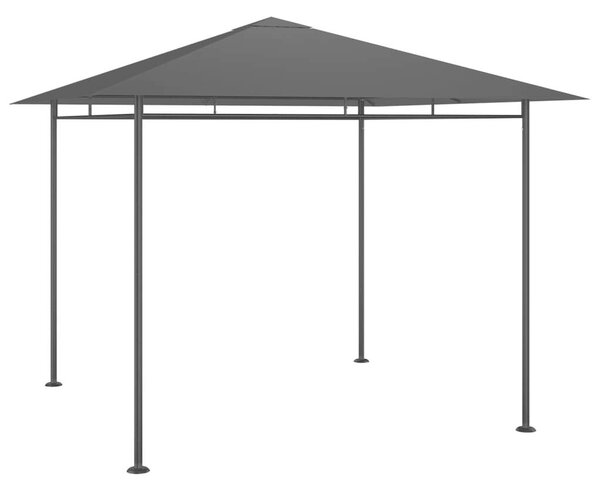 Acél Pavilon - 3x3x2,7m - Antracitszürke - 180g/m²