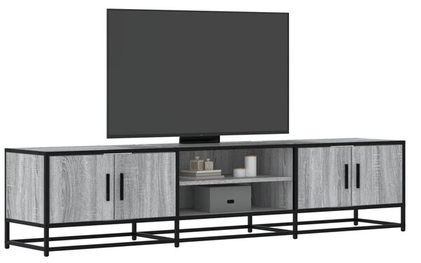Szürke sonoma színű szerelt fa TV-szekrény 180 x 35 x 41 cm