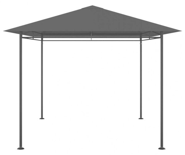 Acél Pavilon - Kerti Sátor - 4x3x2,7m - Antracitszürke