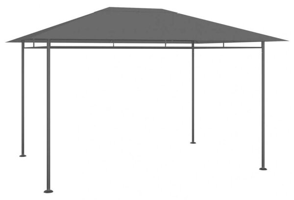 Acél Pavilon - Kerti Sátor - 4x3x2,7m - Antracitszürke