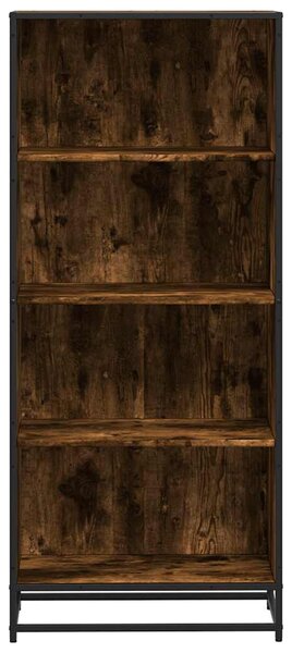Füstös tölgy színű szerelt fa könyvszekrény 60 x 35 x 139 cm