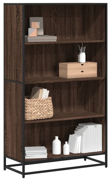 Barna tölgy színű szerelt fa könyvszekrény 80,5 x 35 x 139 cm