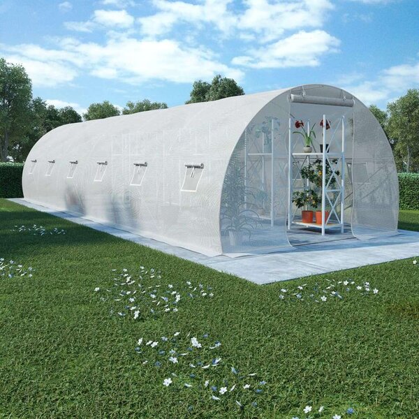 VidaXL Melegház - 27m² - Üvegház - 900x300x200cm