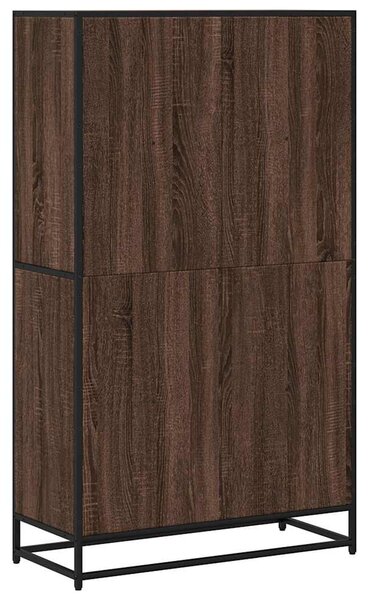 Barna tölgy színű szerelt fa könyvszekrény 80,5 x 35 x 139 cm