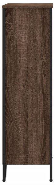 Barna tölgy színű szerelt fa könyvszekrény 80 x 31 x 106 cm
