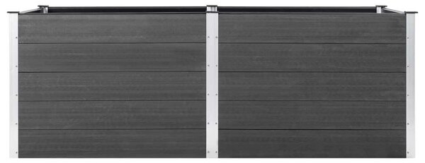 VidaXL WPC Magaságyás - Szürke - 250x50x91 cm