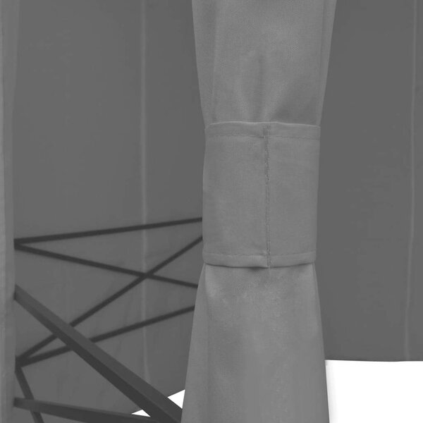 VidaXL Kerti Pavilon - Hatszögletű - Függönnyel - 360cm