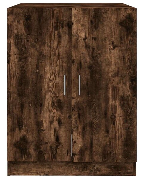 VIDAXL Mosógépszekrény - Füstös Tölgy - 71x71,5x91,5 cm