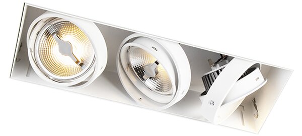 Beépített spotlámpa fehér AR111 Trimless 3-lámpás - Oneon
