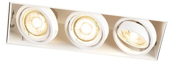 Beépített reflektor fehér forgatható és dönthető keret nélküli 3-lámpás - Oneon