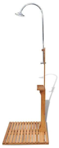 VidaXL Fa Kerti Zuhanyzó - Keményfa és Fenyő - 221cm