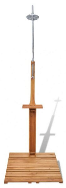 VidaXL Fa Kerti Zuhanyzó - Keményfa és Fenyő - 221cm