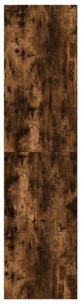 Füstös tölgy színű szerelt fa ruhásszekrény 30 x 50 x 200 cm