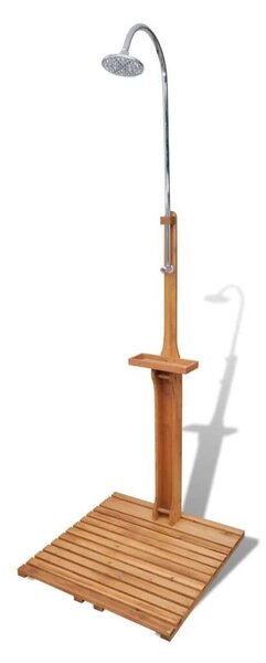 VidaXL Fa Kerti Zuhanyzó - Keményfa és Fenyő - 221cm