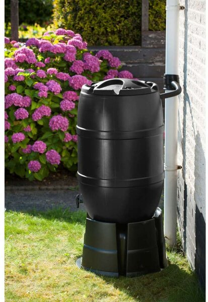 Nature fekete esővízgyűjtő hordó 120 l 51 x 81 cm