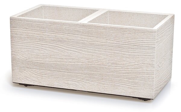Virágtartó Prosperplast MADERA CASE eco fa 77 cm eco fehér
