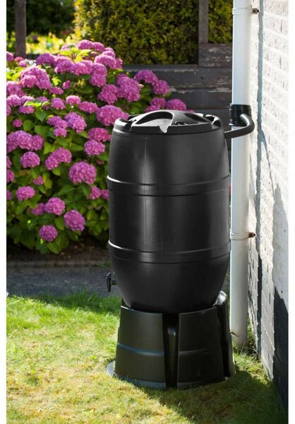 Nature fekete esővízgyűjtő hordó 120 l 51 x 81 cm