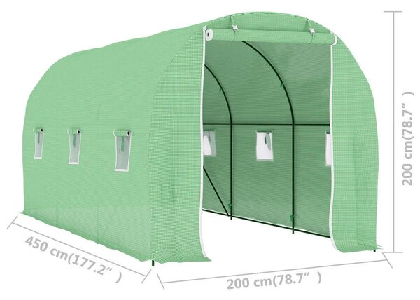 Nagykerti Melegház - 9 m² - 4,5 x 2 x 2 m