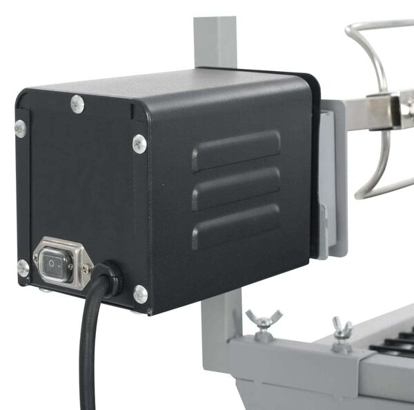 Elektromos Forgó Grill Nyárs - Rozsdamentes Acél - 132x55x98cm