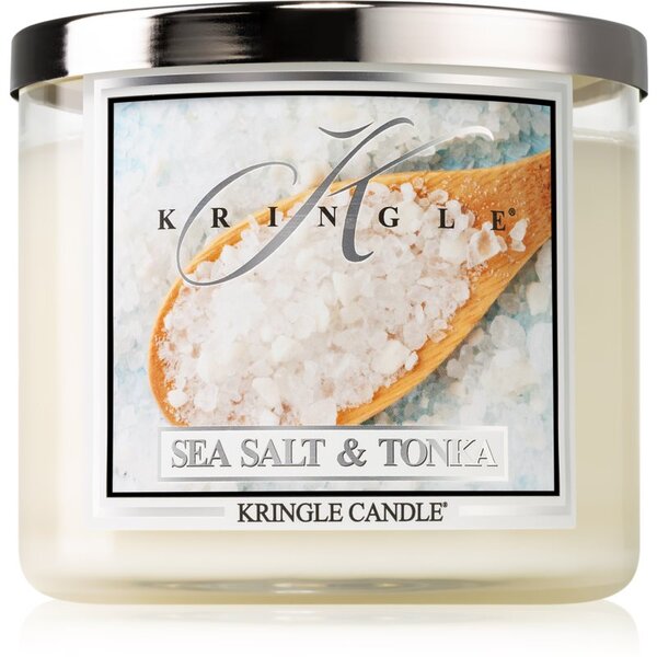 Kringle Candle Sea Salt & Tonka illatos gyertya 411 g