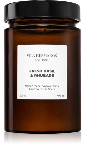Vila Hermanos Apothecary Fresh Basil & Rhubarb illatos gyertya 225 g