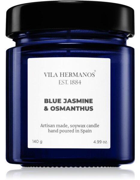 Vila Hermanos Apothecary Cobalt Blue Jasmine & Osmanthus illatos gyertya 140 g
