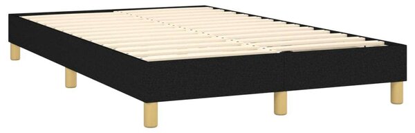 VidaXL LED-es Ágy - Fekete Szövet - 120x200 cm