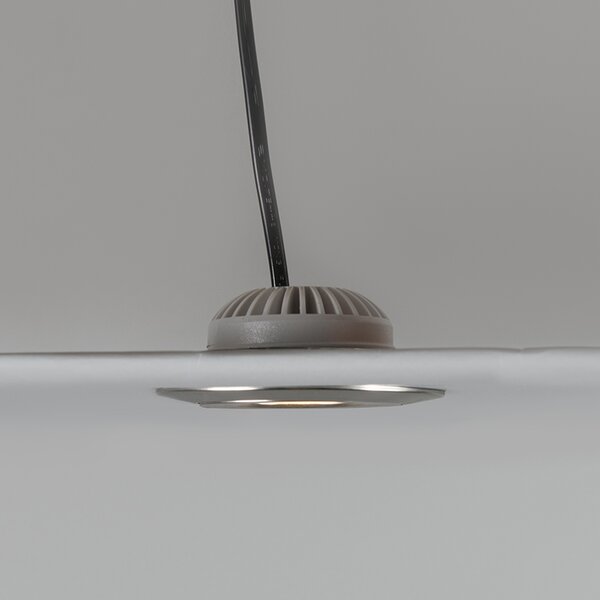 3 db-os beépített spotlámpa készlet acélból LED-del IP44 - Relax LED