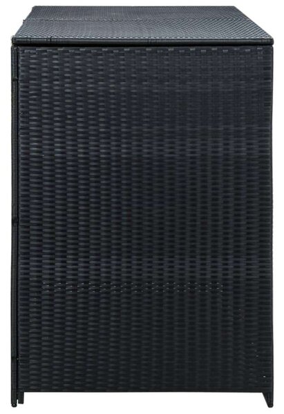 Kertre Kész - Dupla Kukatároló - PE Rattan - 148x80x111cm