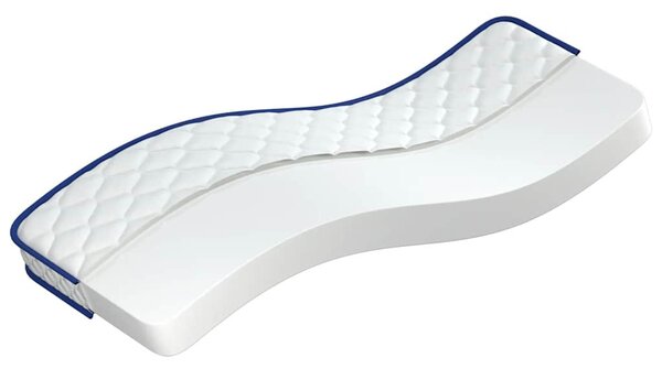 Fehér memóriahabos matrac 70 x 200 x 17 cm puha