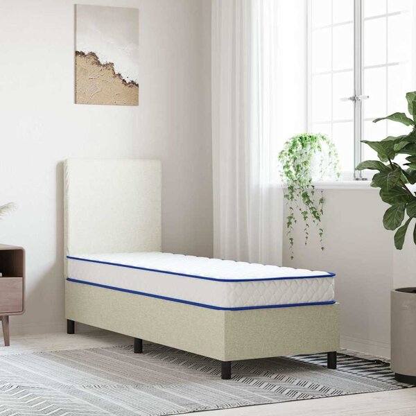 Fehér memóriahabos matrac 70 x 200 x 17 cm puha