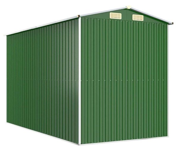 Acél Kerti Fészer - Zöld - 192x357x223 cm