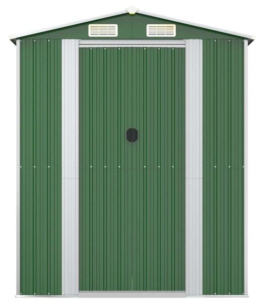 Acél Kerti Fészer - Zöld - 192x357x223 cm