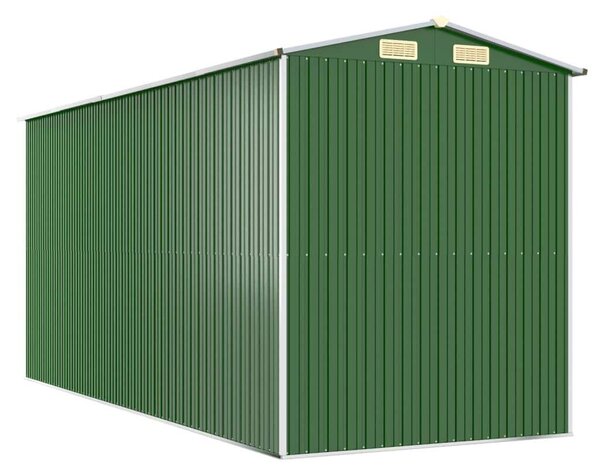 Acél Kerti Fészer - Zöld - 192x440x223 cm