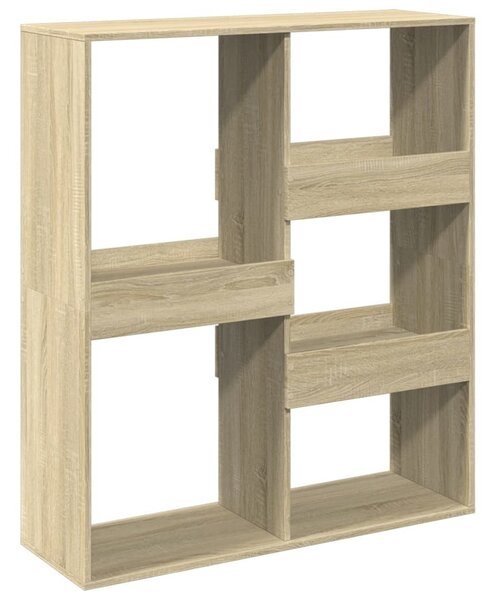 Sonoma tölgy színű térelválasztó könyvszekrény 100x33x115 cm