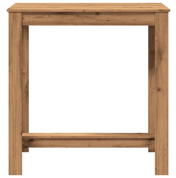 Kézműves tölgy színű szerelt fa bárasztal 102 x 50 x 103,5 cm