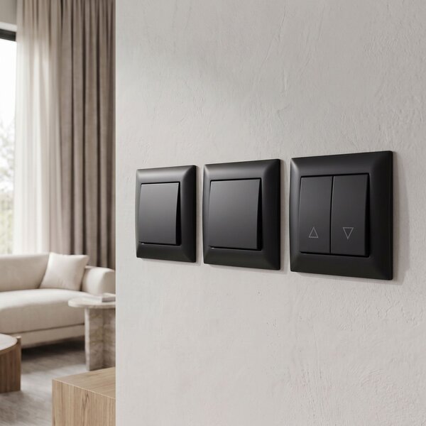 Zsaluzia Kapcsoló OSTE JNH009-W BLACK